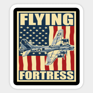 B-17 Flying Fortress Bomber Airplane USAF Aircraft Plane Sticker